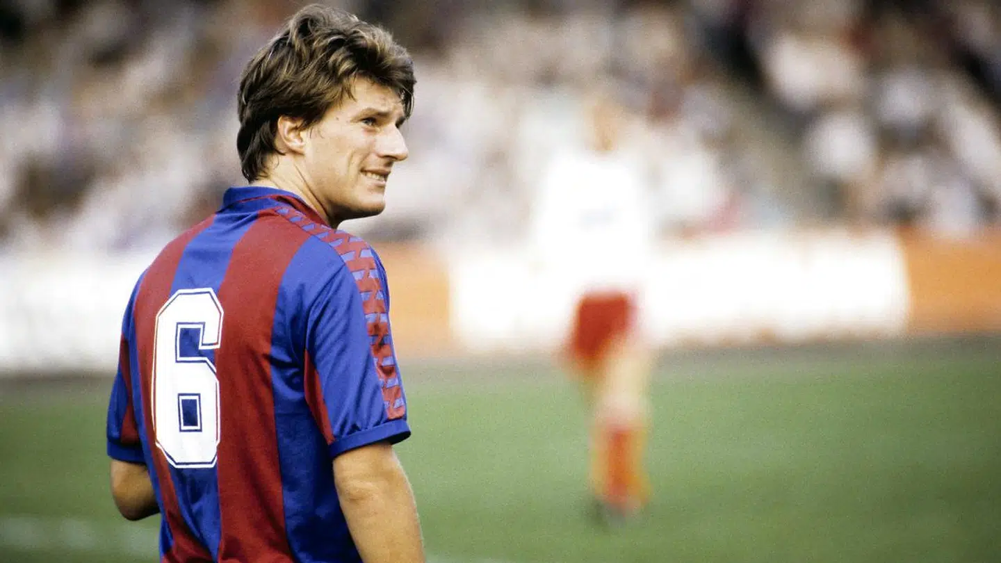Michael Laudrup under sin tid i Barcelona.