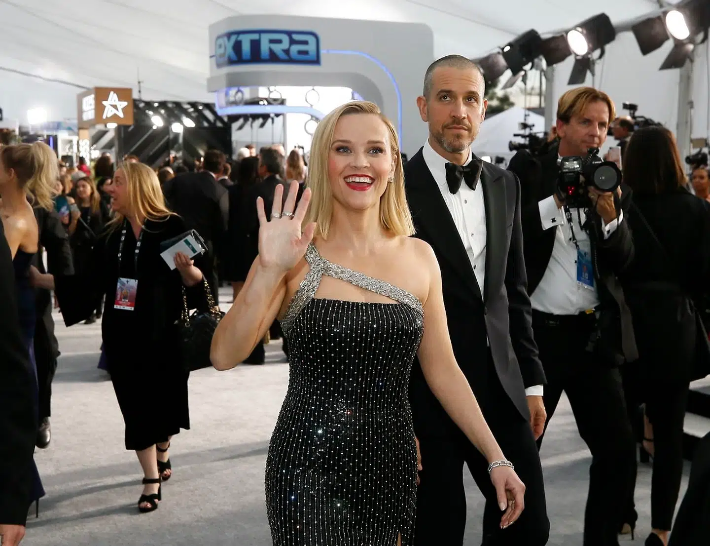 Reese Witherspoon og JIm Toth ved Screen Actors Guild Awardsi januar 2020.