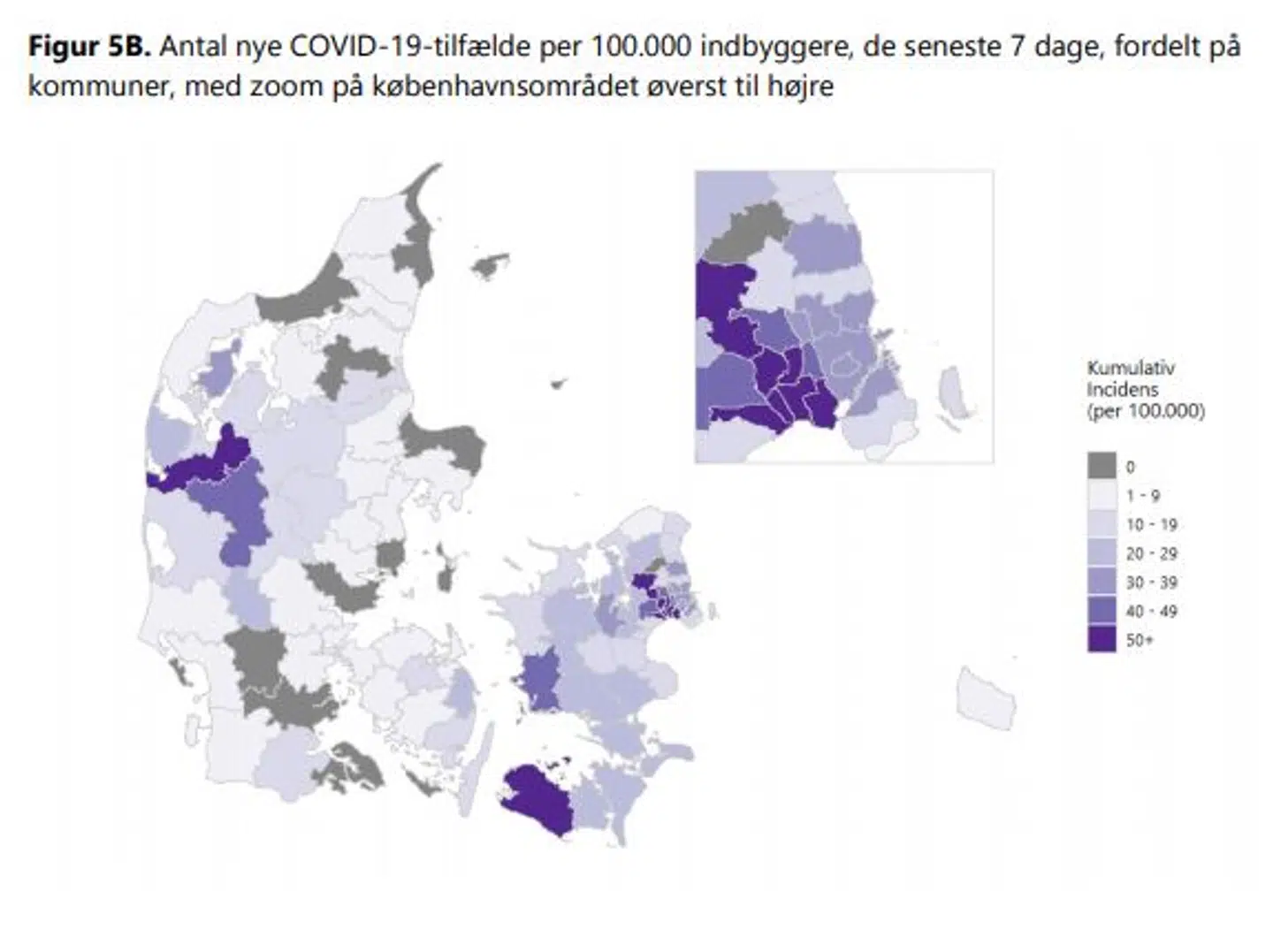 Grafik fra Statens Serum Instituts rapport fra 21. april. Samme billede gør sig gældende på seneste offentliggorte rapport.