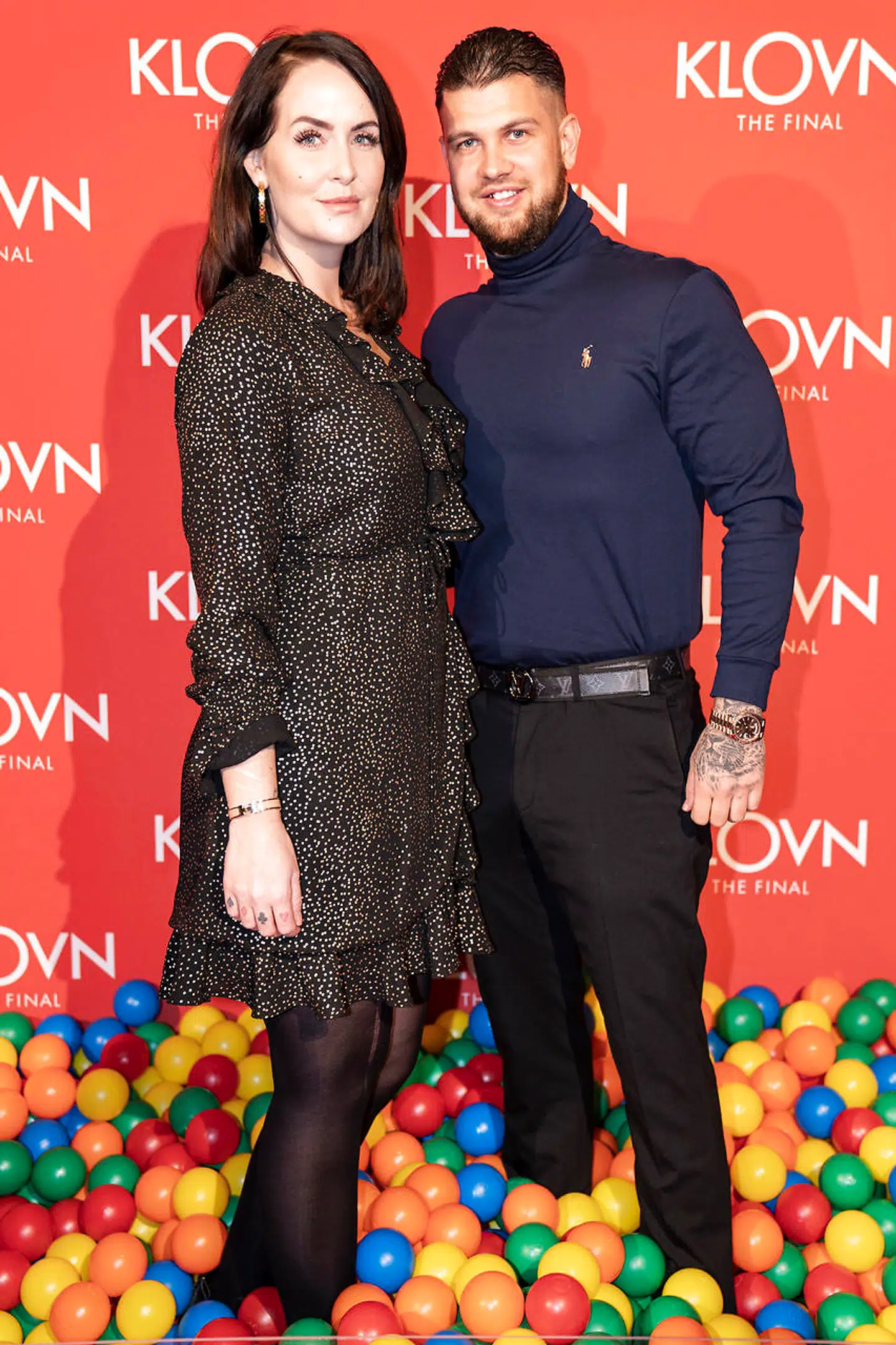 Geggo og Cengiz på den røde løber til gallapremiere på filmen 'Klovn The Final' i Bremen Teater onsdag den 29. januar 2020.