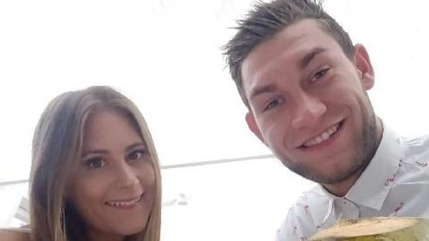 Mathias Jensen og Chelsea Fidanzato.