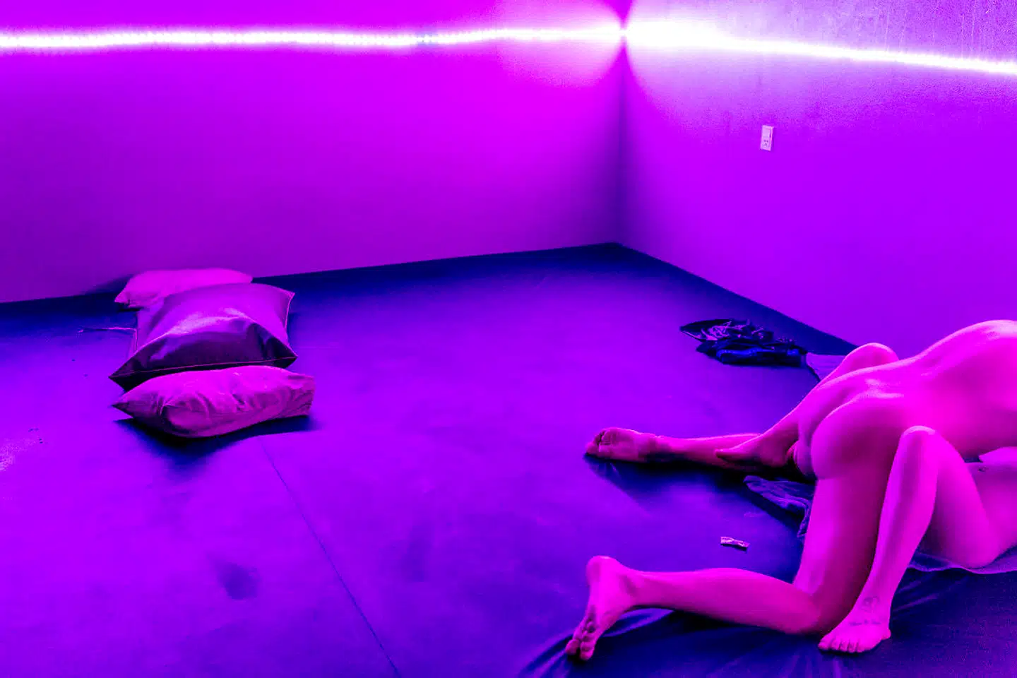 En af de mest populære faciliteter i Swingergaarden er par-madrassen, som Nadine også brugte under sit seneste besøg.