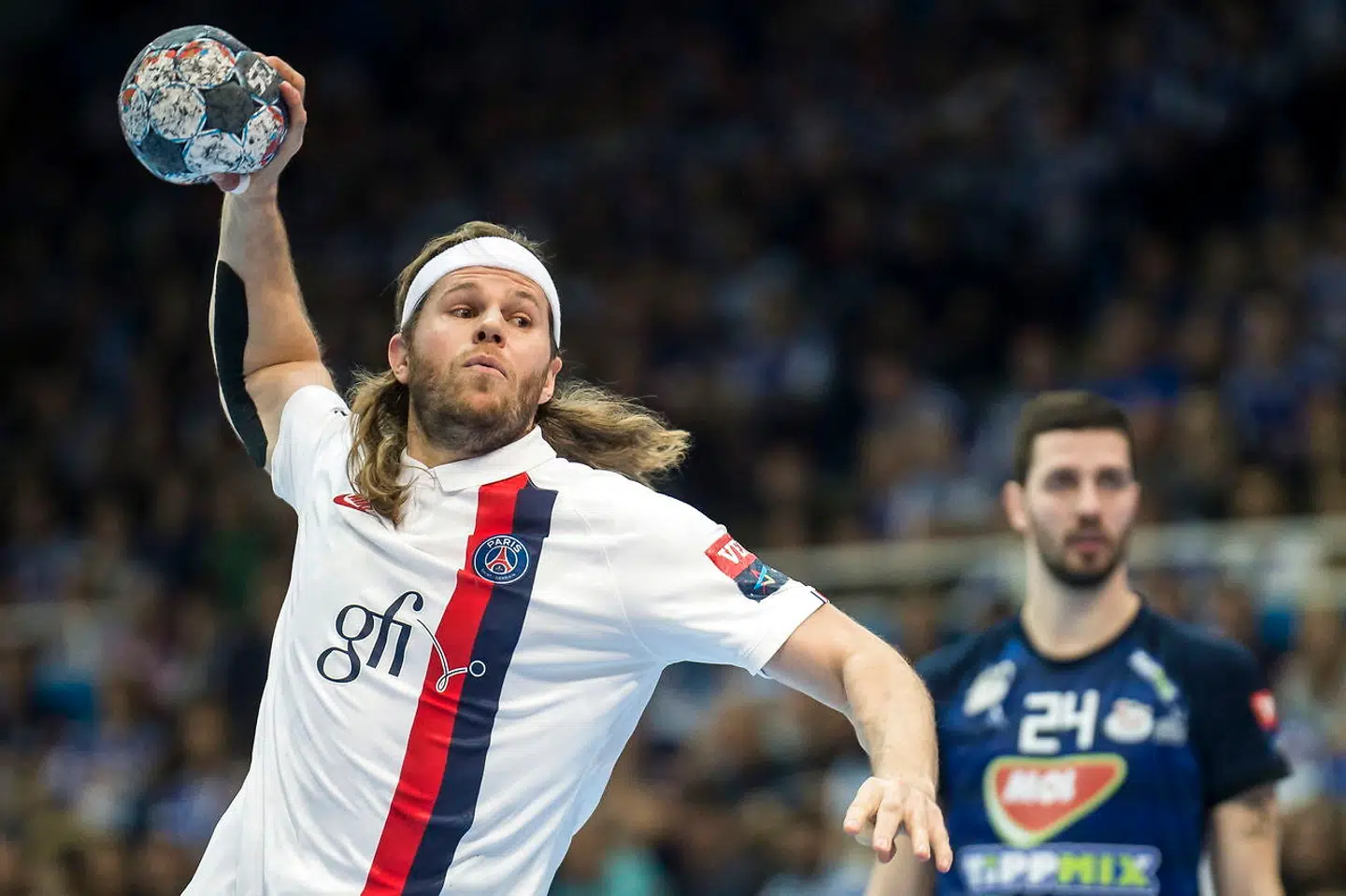 Mikkel Hansen spiller for franske Paris Saint-Germain.