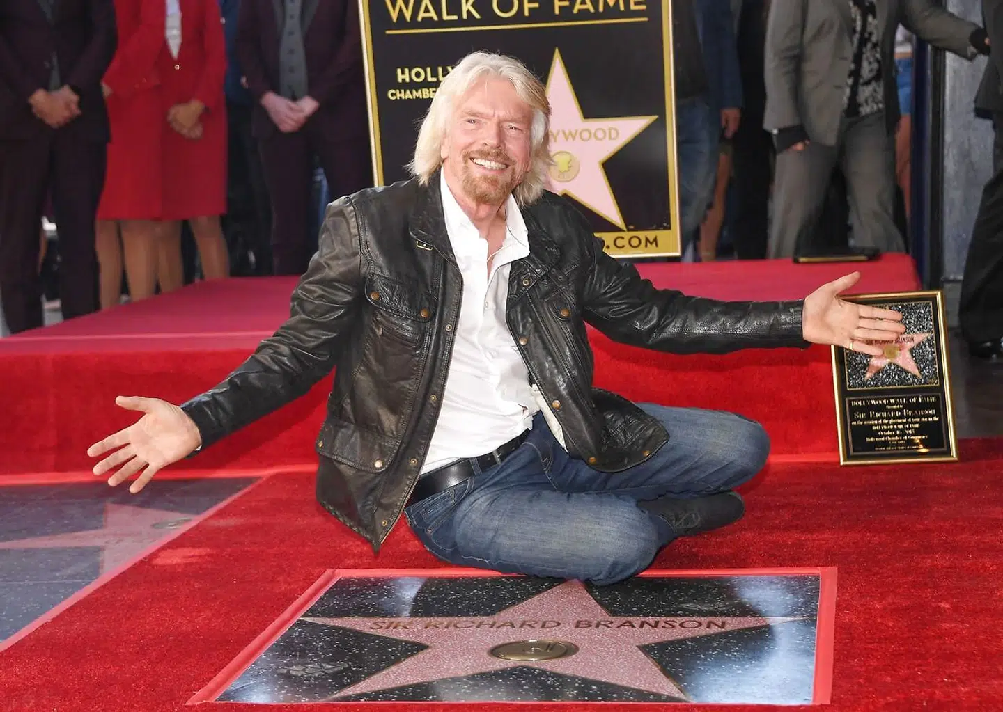 En stjerne på Hollywoods berømte Walf of Fame. Det er det også blevet til for sir Richard Branson.