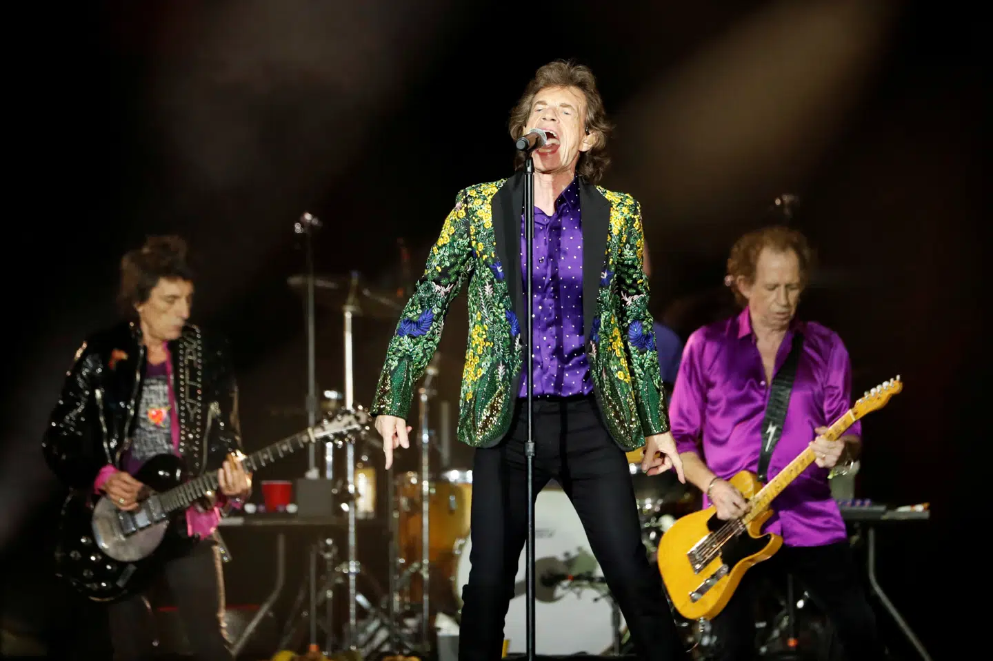 The Rolling Stones var blandt de kunstnere, som deltog i støttekoncerten natten til søndag dansk tid. (Arkivfoto) Mario Anzuoni/Reuters