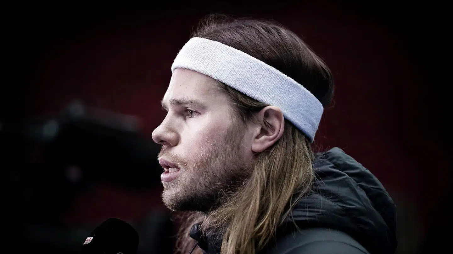 Mikkel Hansen under håndboldlandsholdets træning i Malmø Arena søndag den 12. januar 2020.
