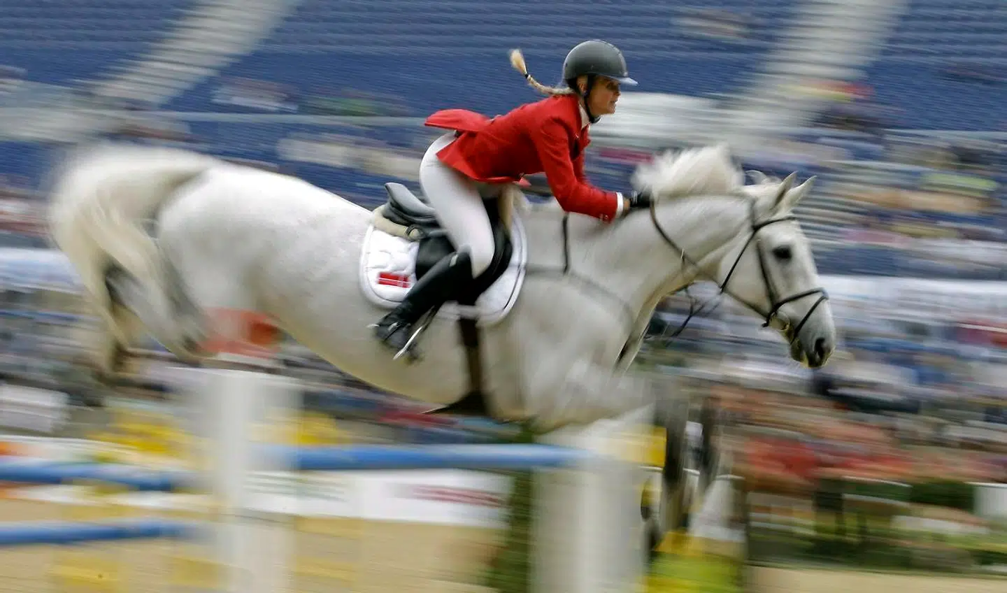 Tina Lund i aktion ved EM i 2007.