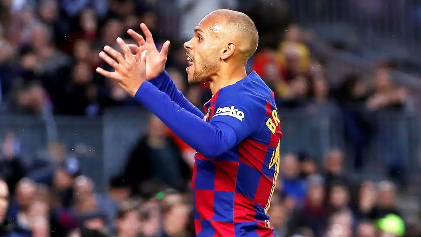 Martin Braithwaite har kun spillet med i tre kampe i La Liga for FC Barcelona.