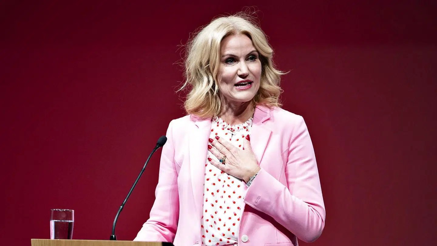 Tidligere formand Helle Thorning-Schmidt under sin tale ved Socialdemokratiets kongres i Aalborg Kongres og Kulturcenter.