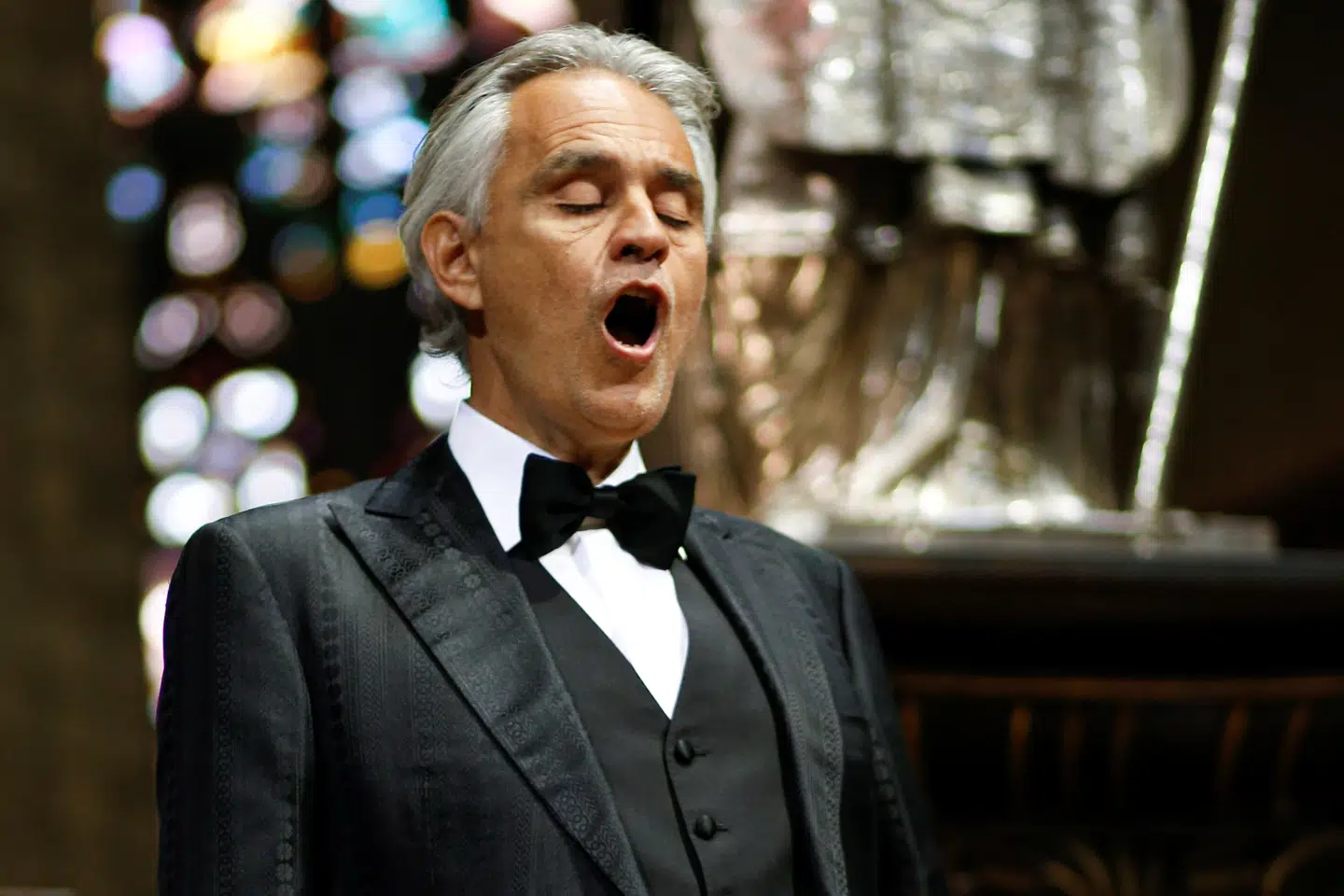 Den italienske operasanger fik samlet publikum fra nær og fjern på YouTube. Luca Rossetti/Courtesy Sucar Srl/Reuters