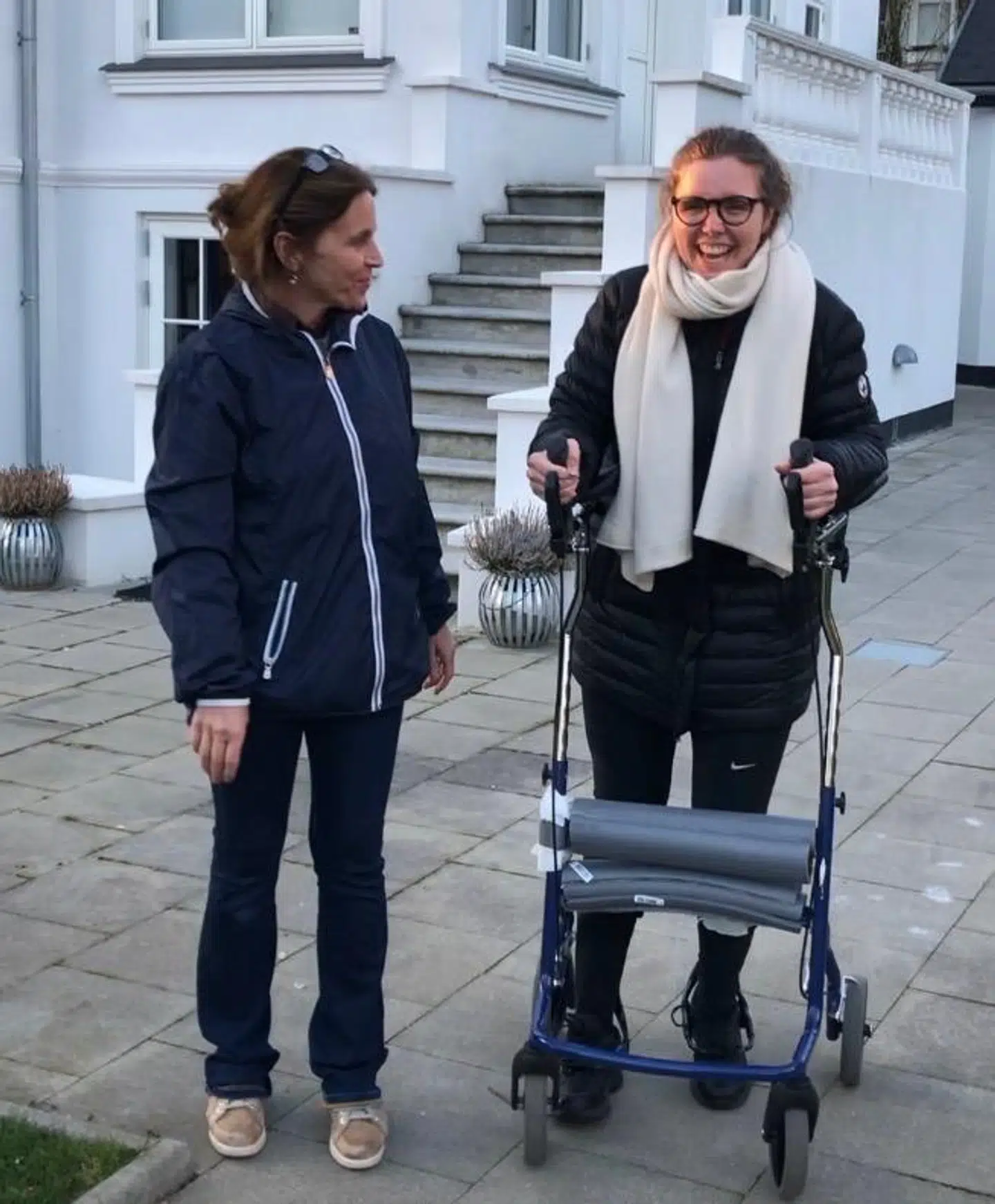 Ud over kampgejst har det også krævet hård genoptræning for Johanne Wessmann at nå dertil, hvor hun er i dag. Foto: Privat.