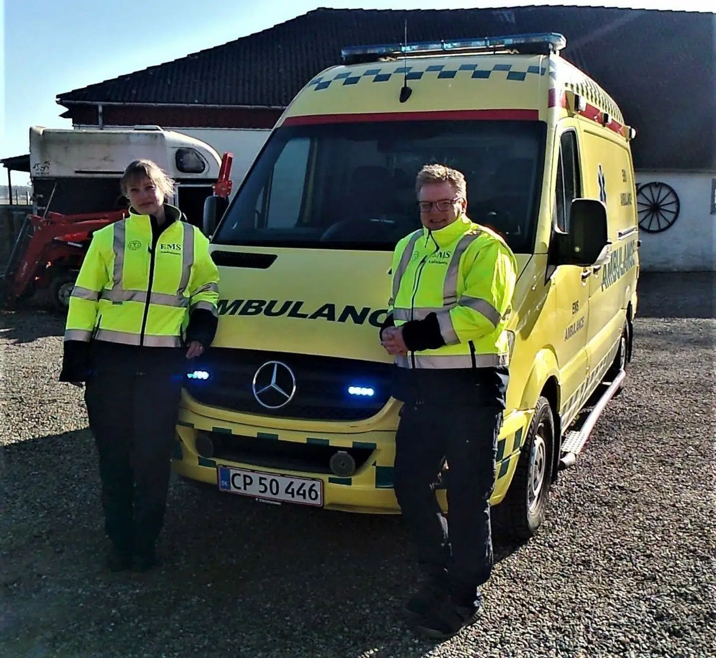 Anette og Kim Fredensborg har sammen ambulancefirmaet EMS Ambulancer (Privatfoto)