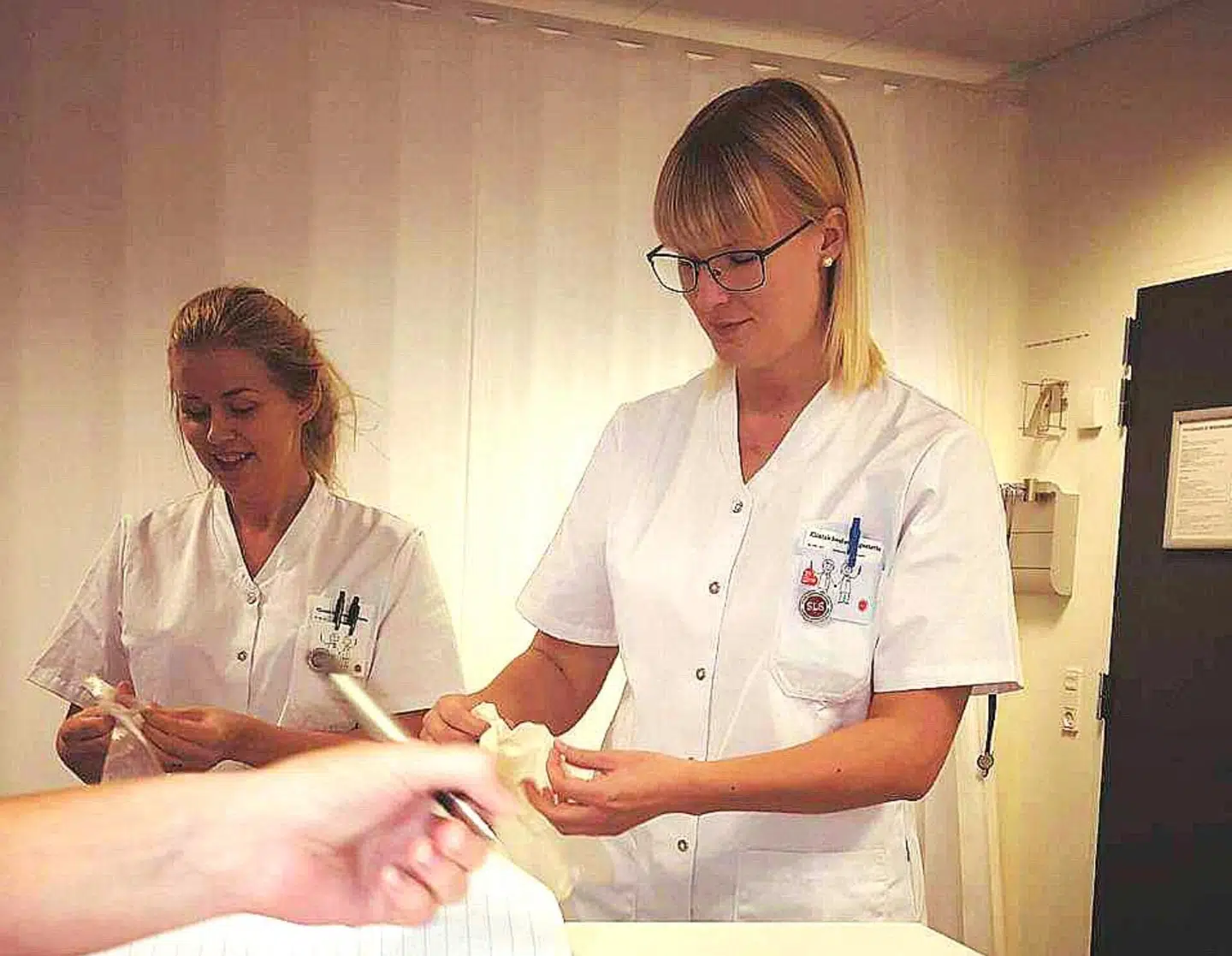 Pernille Sejer Jakobsen på sit arbejde på Regionshospitalet Randers.