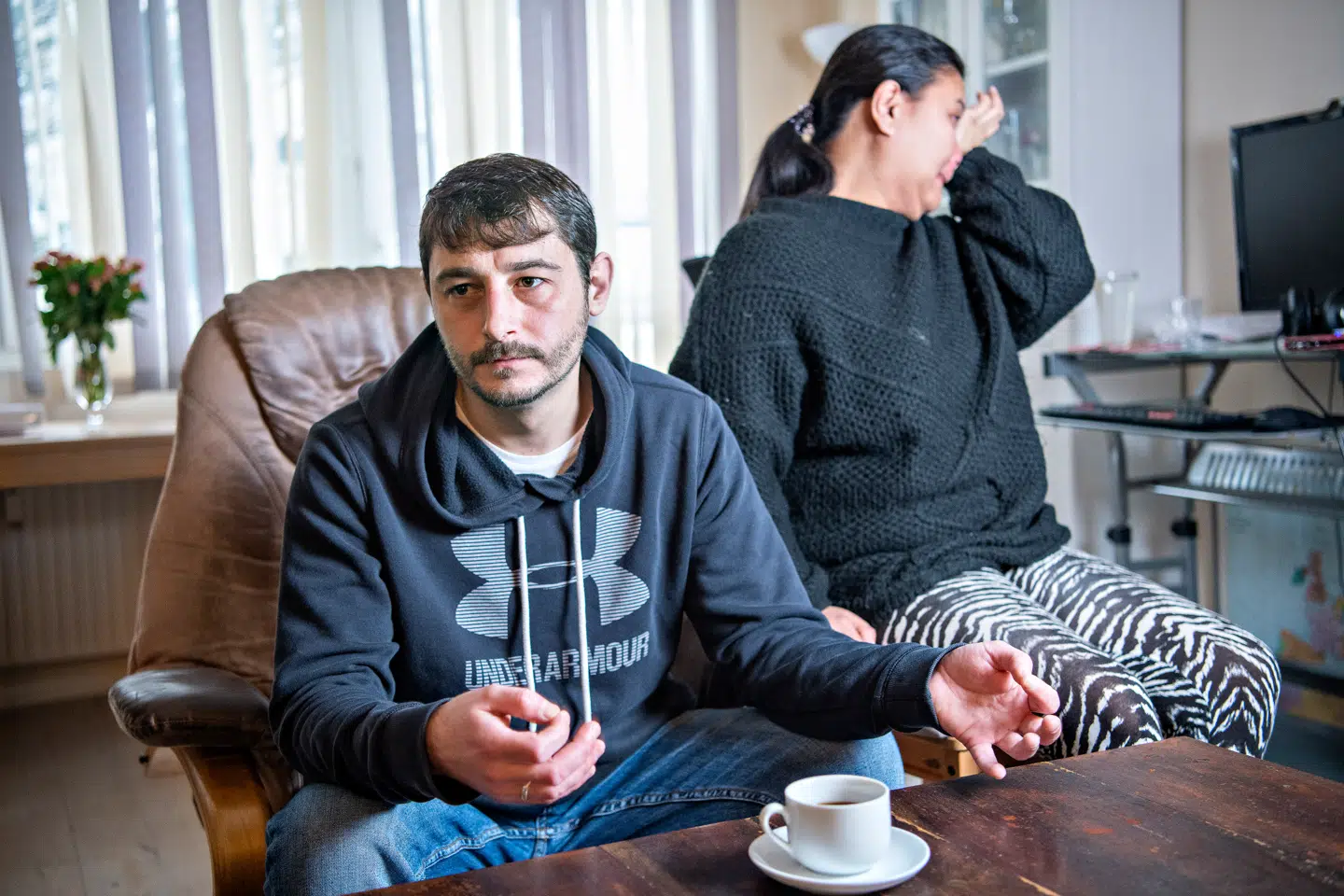 Simon og Heidy Koch i deres hjem i Kokkedal.