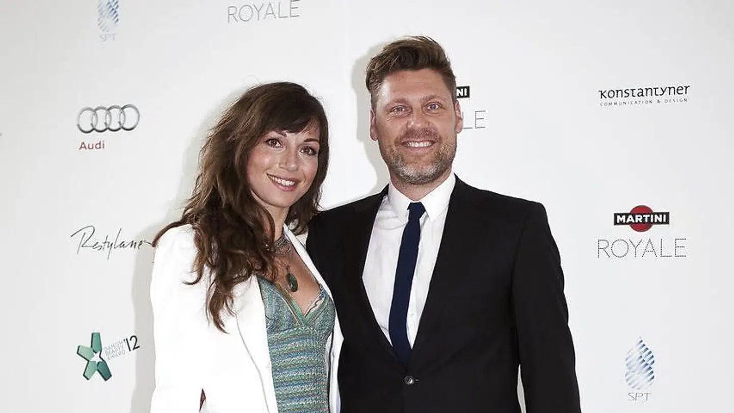 Timm Vladimir er gift med forfatteren Katrine Engberg. Her ses de på den røde løber til Danish Beauty Awards tilbage i 2012.