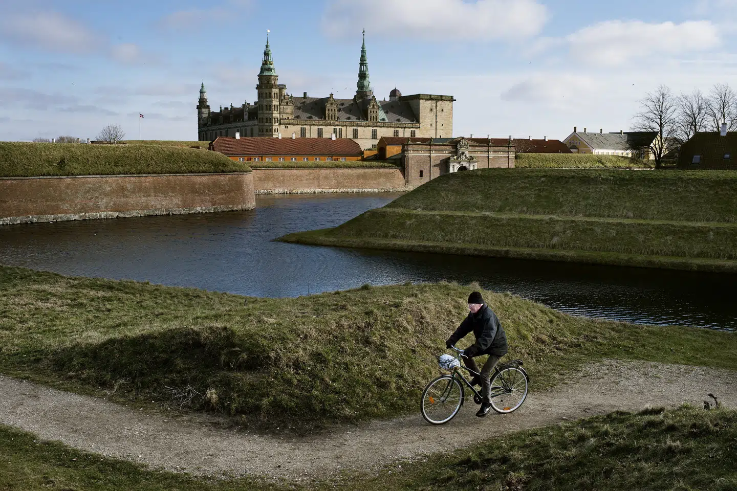 Kronborg Slot i Helsingør har en samling kanoner stående, som affyres i forbindelse med kongelige fødselsdage. Men ikke på dronning Magrethes 80-års fødselsdag den 16. april i år. (Arkivfoto) Liselotte Sabroe/Ritzau Scanpix