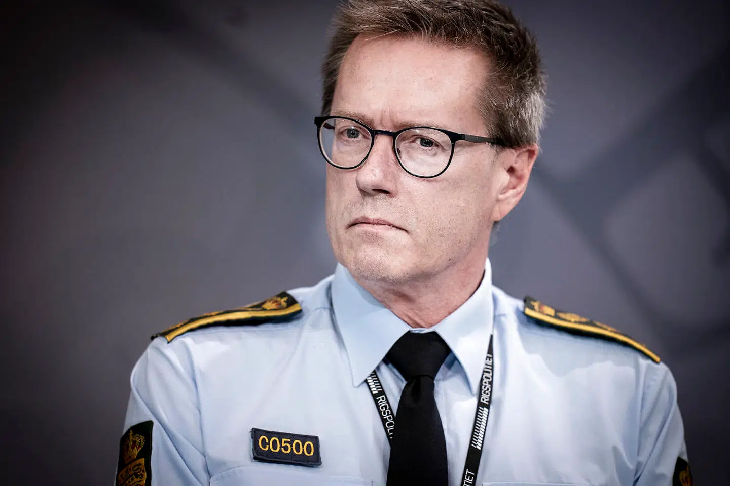 Rigspolitichef Thorkild Fogde har bestemt ikke grund til at smile, efter ny sag nu kommer frem om fejl hos politiet. (Foto: Liselotte Sabroe/Ritzau Scanpix)