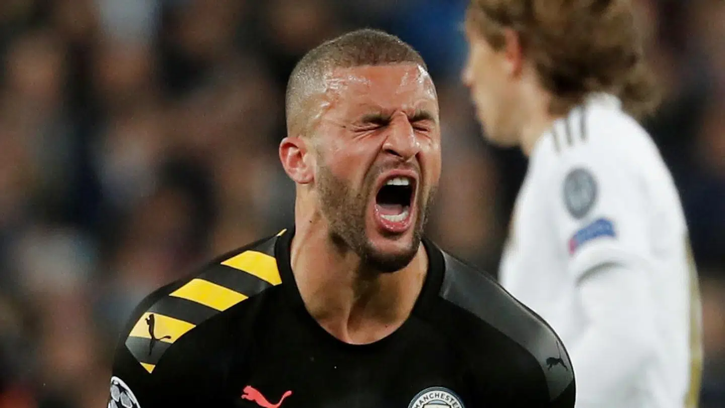 Kyle Walker er kommet i problemer efter en historie om en såkaldt sexfest i stjernens hjem. (REUTERS/Susana Vera)