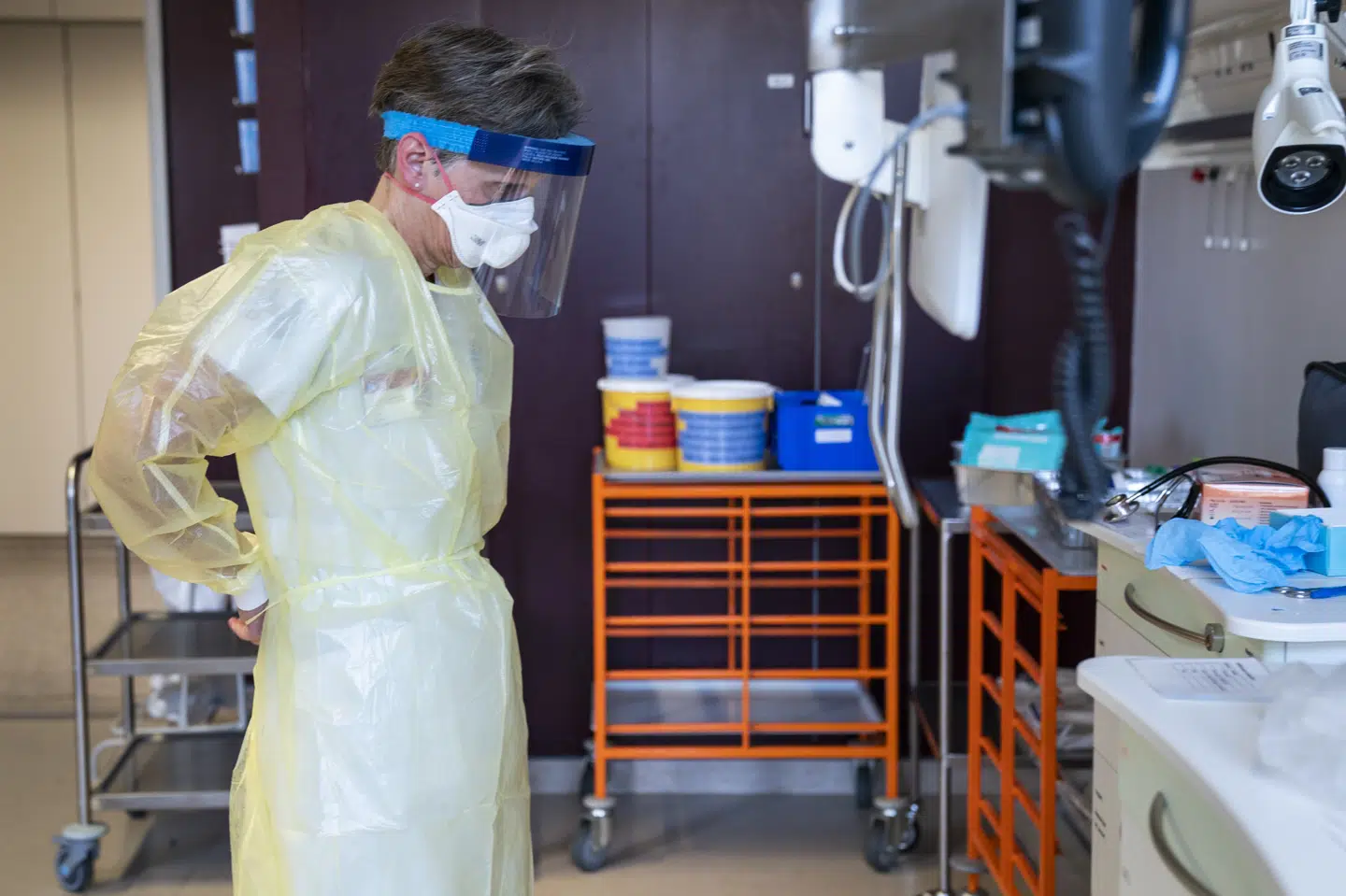 Antallet af indlagte med coronavirus på landets sygehuse er søndag faldet igen. (Arkivfoto). Ida Marie Odgaard/Ritzau Scanpix