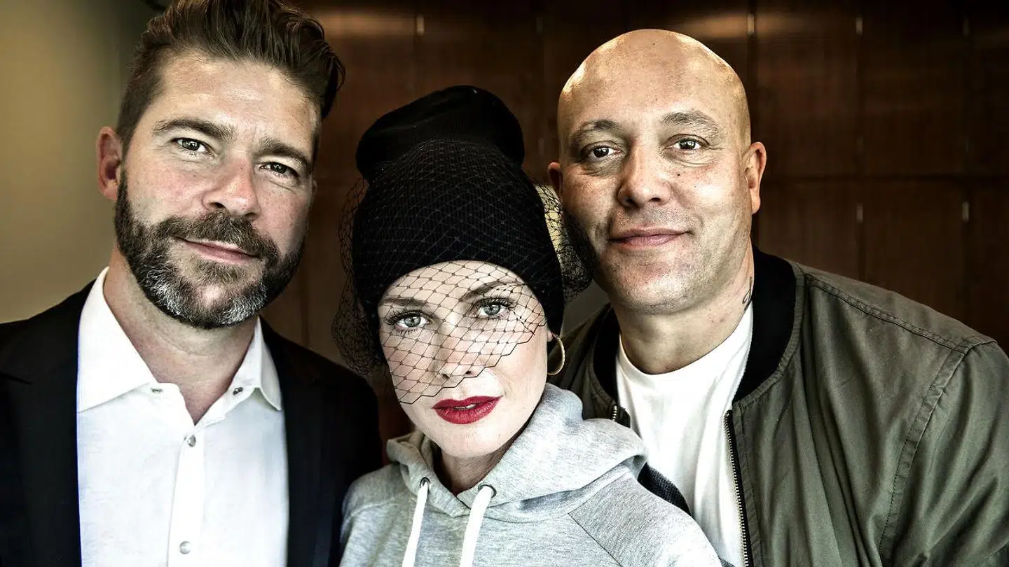 Søren Rasted og Lene Nystrøm med Aqua-kollegaen René Dif.