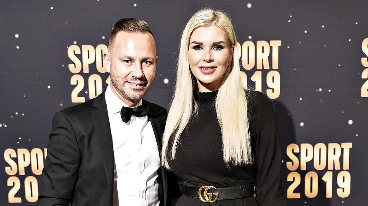 Nicki Pedersen med kæresten ses her til Sports Galla 2019. (Foto: Henning Bagger/Ritzau Scanpix)