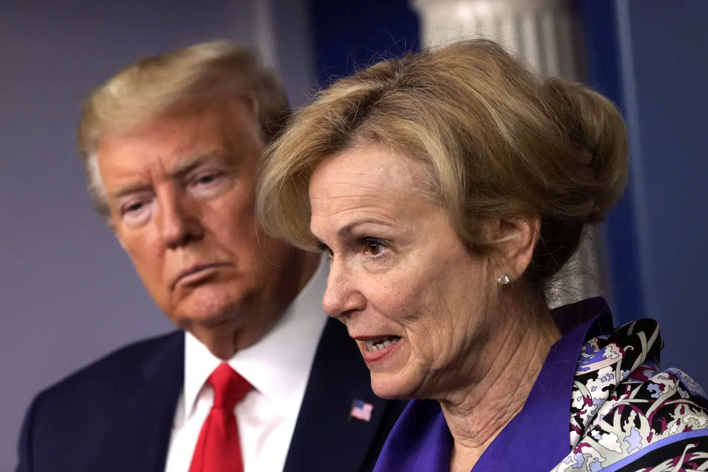 Deborah Birx, der er koordinator for Det Hvide Hus' særlige indsats mod coronavirus, vurderer, at mellem 100.000 og 200.000 mennesker i USA vil dø i bedste fald. (Arkivfoto) Alex Wong/Ritzau Scanpix