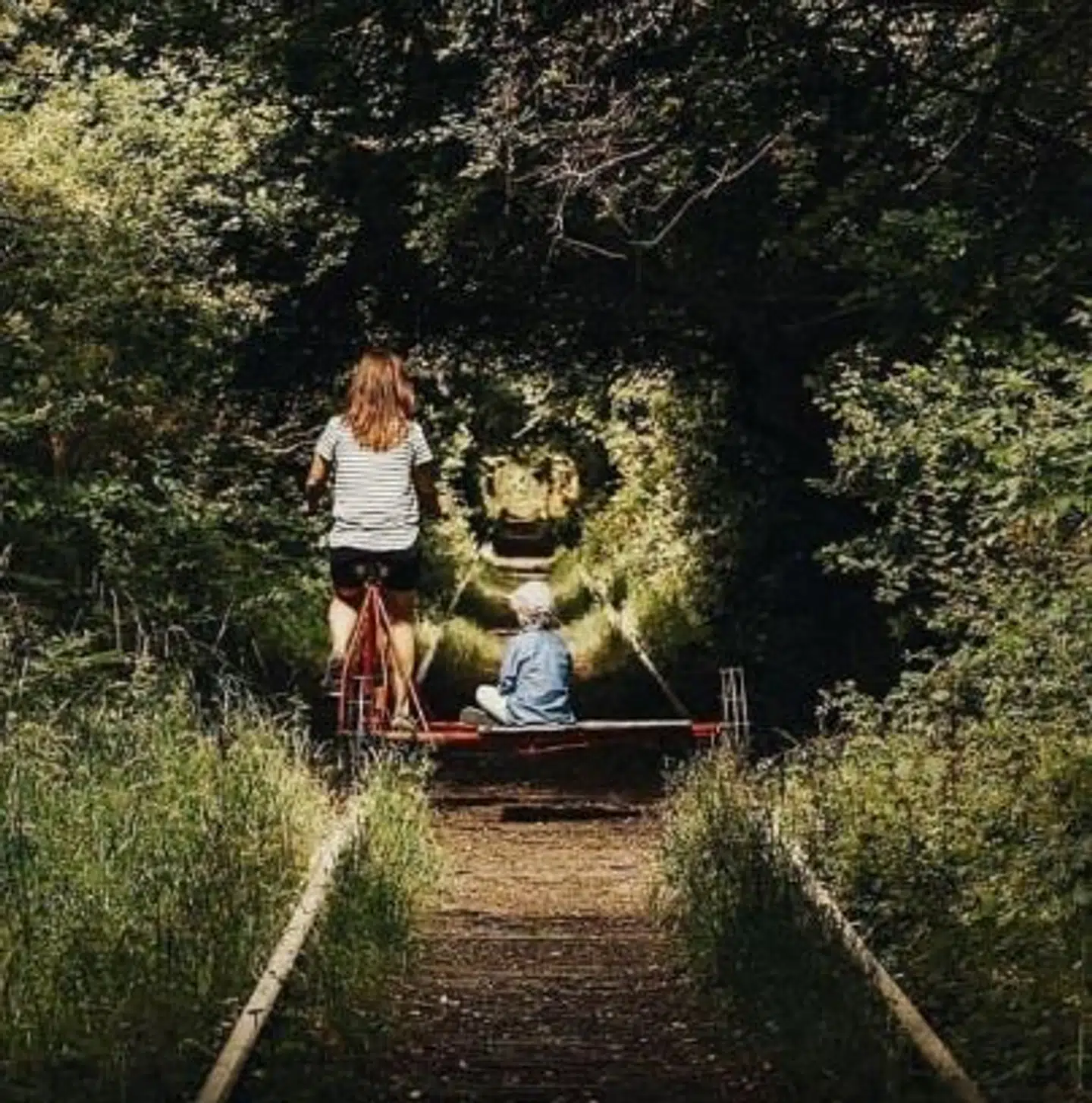 Sådan så en del af strækningen på den gamle Amagerbane ud tidligere.