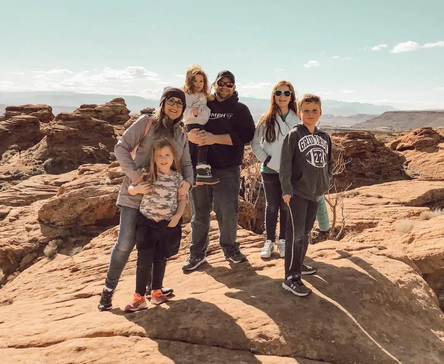 Familien samlet.