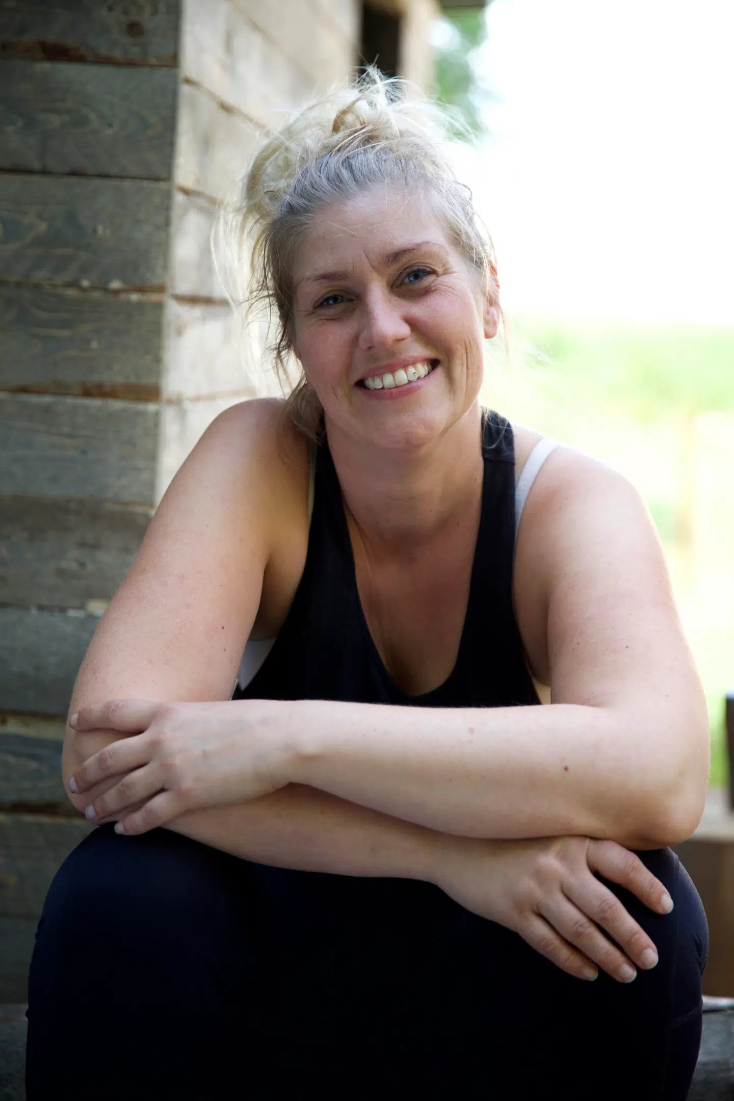 Michelle, 36 år, Aarhus, samlevende og to børn og arbejder som sosu-assistent. (Foto: Lotta Lemche/TV 2)