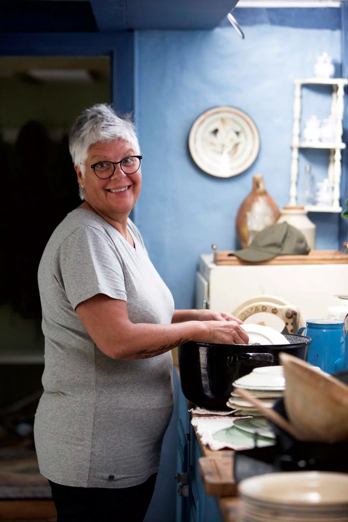 Liselotte, 55 år, Vejle, har kæreste og to børn og tre børnebørn, ernæringsassistent. (Foto: Lotta Lemche/TV