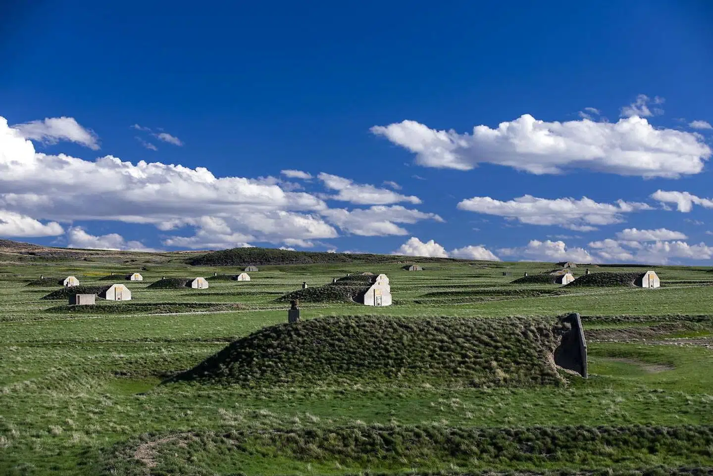 Sådan ser mange af de luksuriøse undergrundsbunkere ud udefra. Her i staten South Dakota.