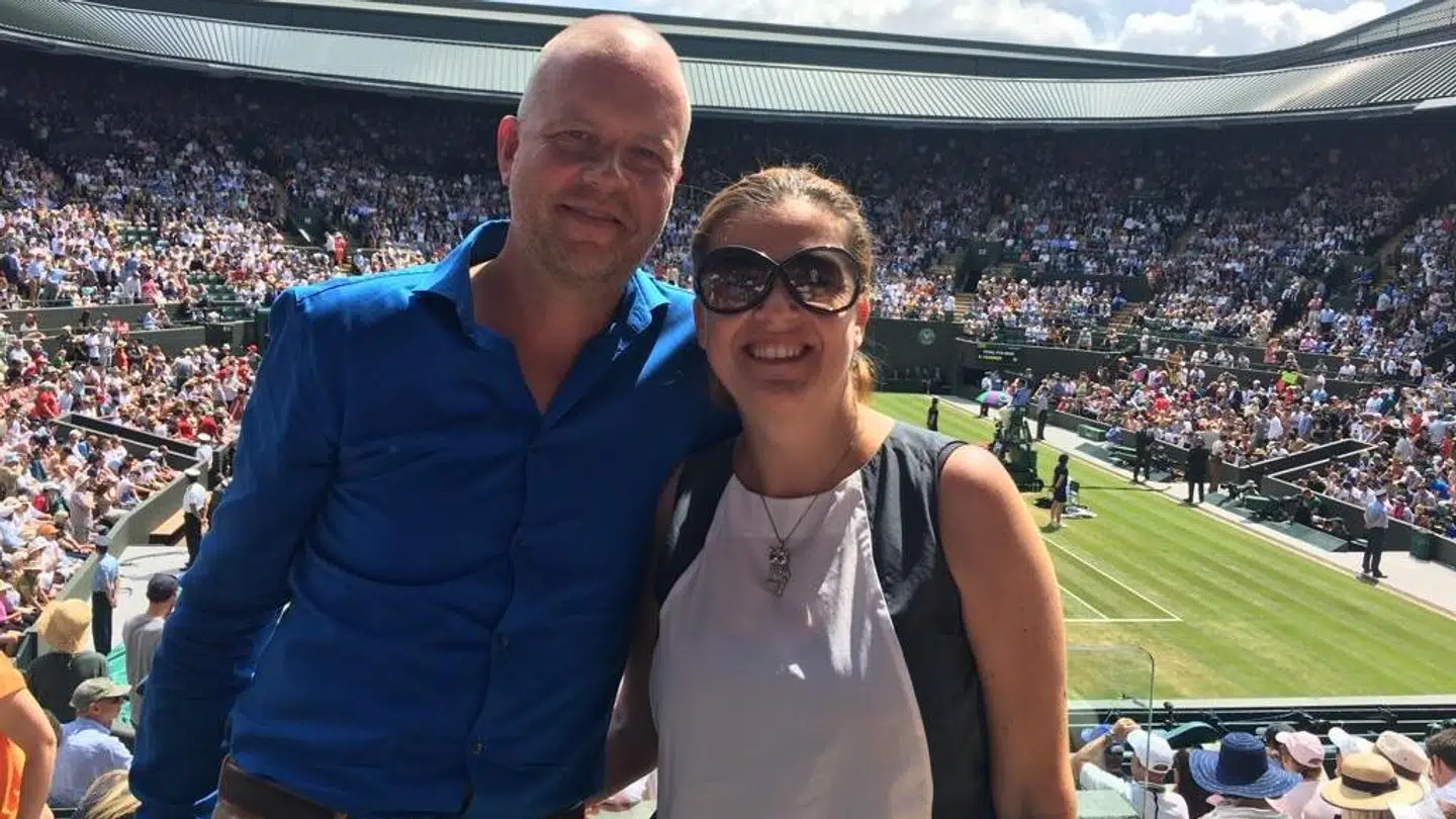 Klavs Valskov og konen Francesca.