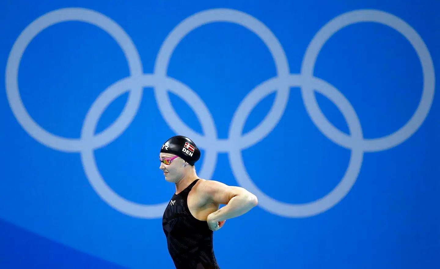 Jeanette Ottesen på vej i konkurrence ved OL 2016 i Rio de Janeiro.