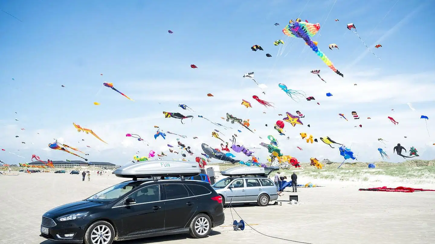 Fanø er vant til at huse mange turister. Her under øens dragefestival i 2017.