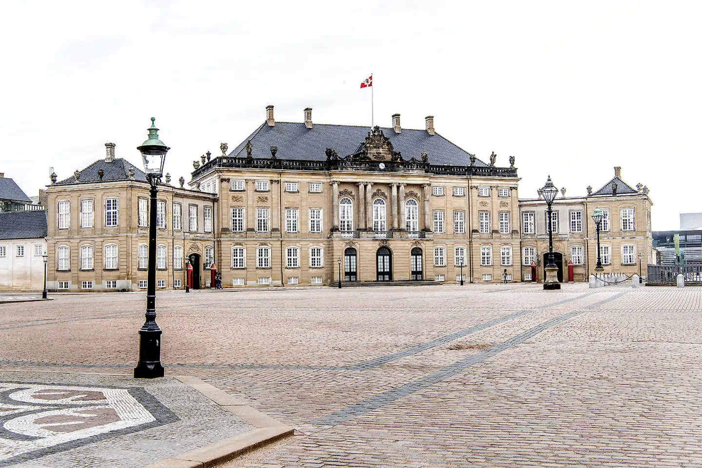 Det er dette sjældne syn, der – forhåbentlig – møder dronning Margrethe, hvis hun vanen tro stikker hovedet ud ad vinduet på sin fødselsdag.