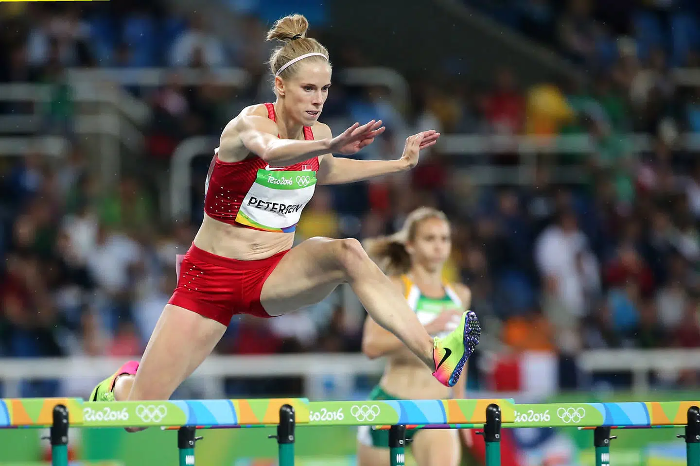 Sara Slott Petersen vandt sølv i kvindernes 400 meter hækkeløb ved OL 2016 i Rio de Janeiro.