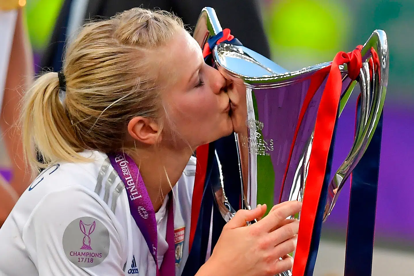 Ada Hegerberg var med til at vinde Champions League i 2019.