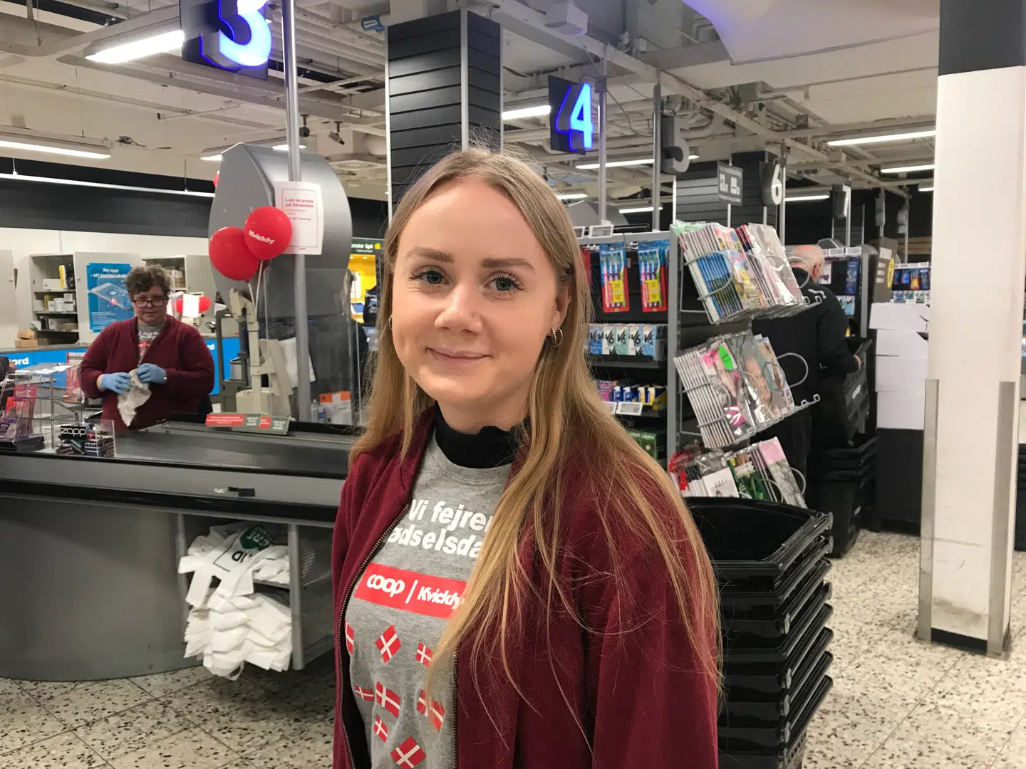 Caroline Kærsgaard har været ansat i SuperBrugsen i fem år. Det seneste år har hun været fastansat.