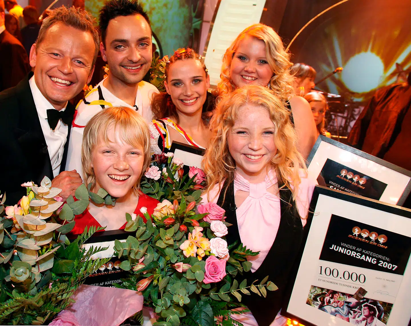 Sofie Østergaard har danset i mange år. På billedet ses hun i 2007, da hun sammen med sin daværende dansepartner Esbern Syhler-Hansen vandt TV 2's talentshow 'Scenen af din' hvor Bubber var vært.