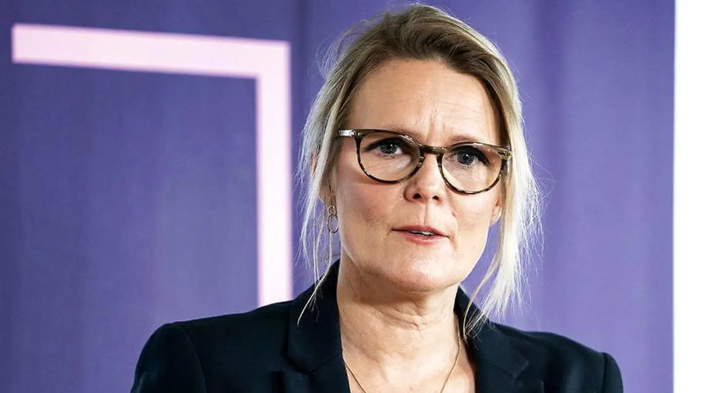 Overlæge i Sundhedsstyrelsen Bolette Søborg ved pressebriefing om status på COVID-19. Bolette Søborg mener ikke, at der er hold i Iza Alfredsens advarsel.