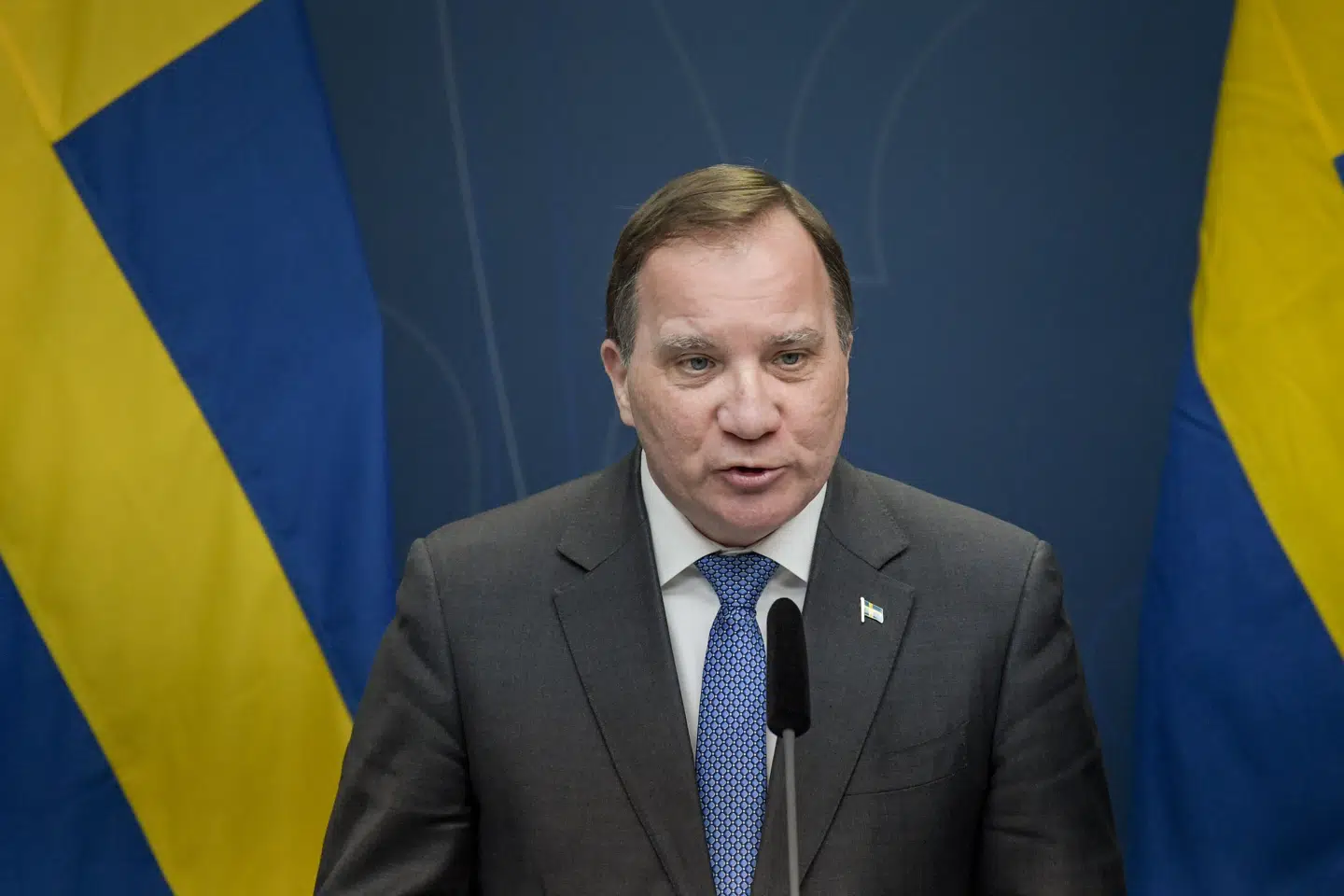 Statsminister Stefan Löfven lover hurtige økonomiske indbgreb for at beskytte svenske virksomheder og lønmodtagere mod konsekvenserne af virussmitte. 10010 Janerik Henriksson/Tt/Ritzau Scanpix