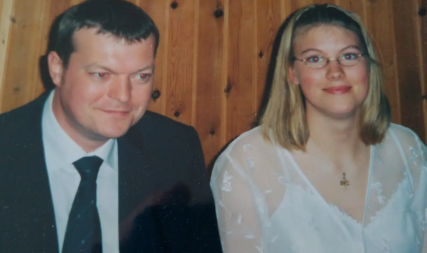 Mette og hendes far, da han stadig var i live. Foto: Privat