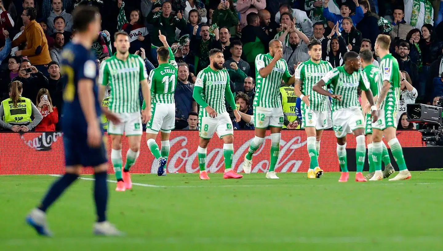 Stor glæde blandt Betis-spillerne.