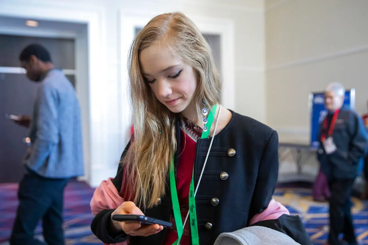 Her er Naomi Seibt ved den konservative konference 'Conservative Political Action Conference (CPAC)', der blev afholdt i Maryland i USA den 29. februar 2020.