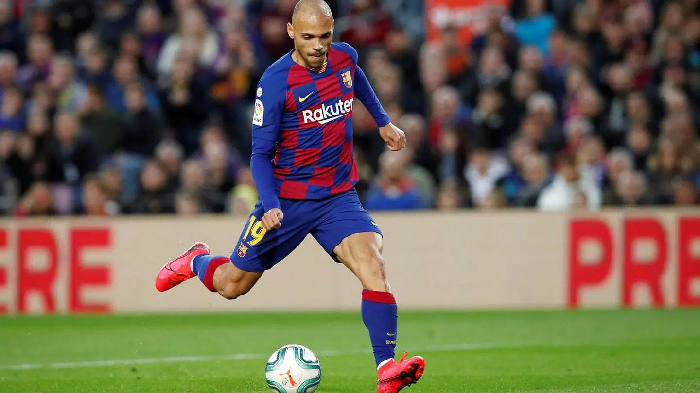 Martin Braithwaite fik sin første Barcelona-kamp fra start lørdag aften mod Real Sociedad.