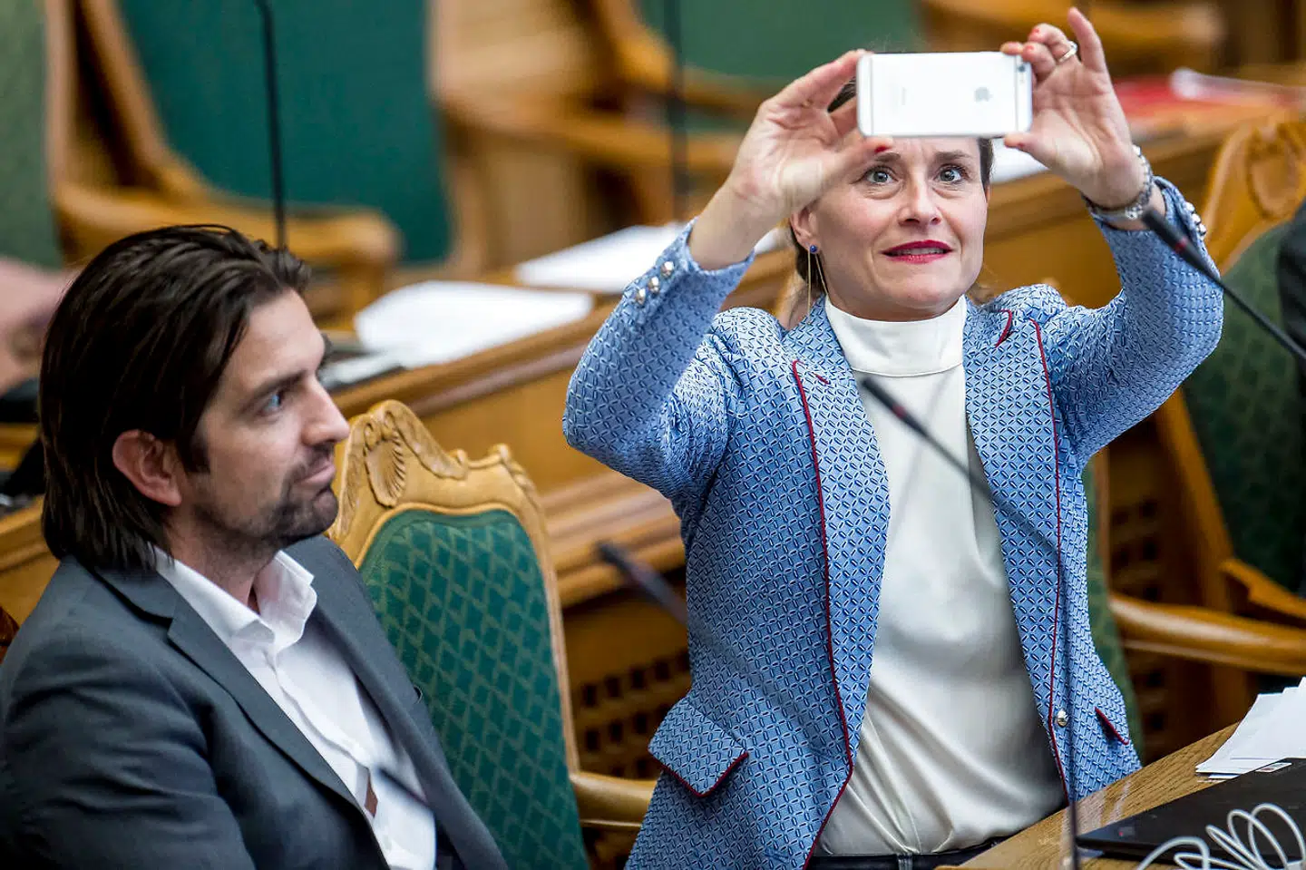 Caroline Magdalene Maier (ALT) under åbningsdebatten i Folketinget på Christiansborg i København, torsdag den 4. oktober 2018.. (Foto: Mads Claus Rasmussen/Ritzau Scanpix)