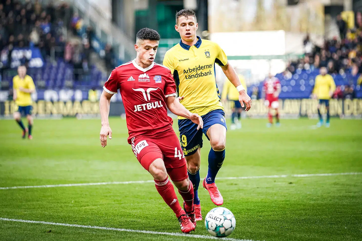 Lyngby Boldklubs Patrick da Silva under Superliga-kampen mod Brøndby.