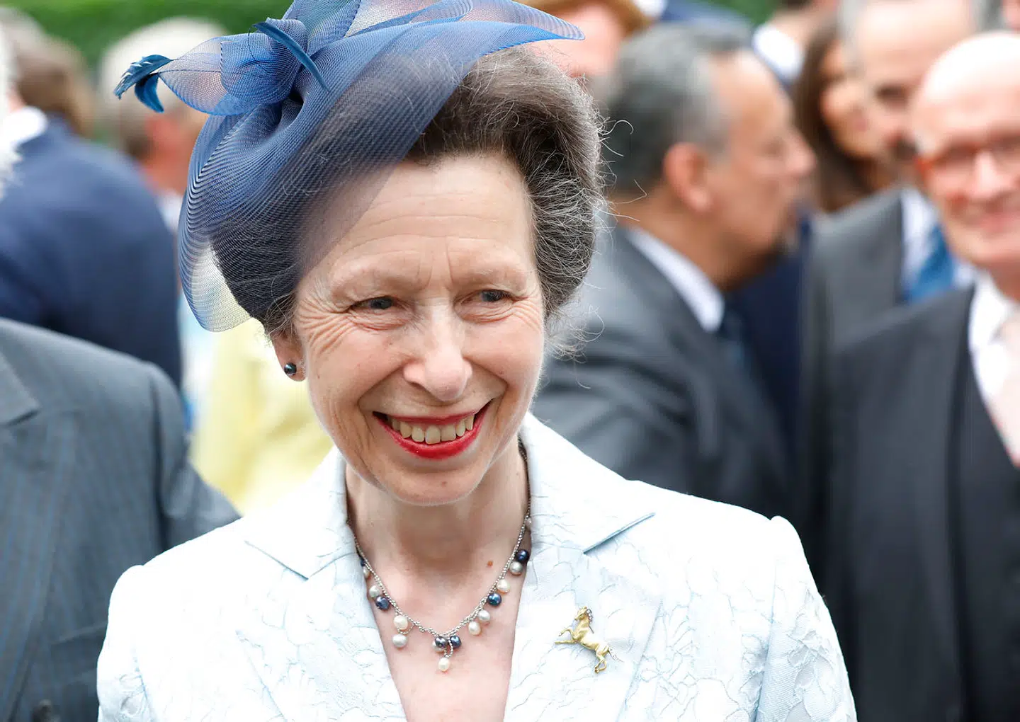 Prinsesse Anne ankommer til Hamborg i 2017.