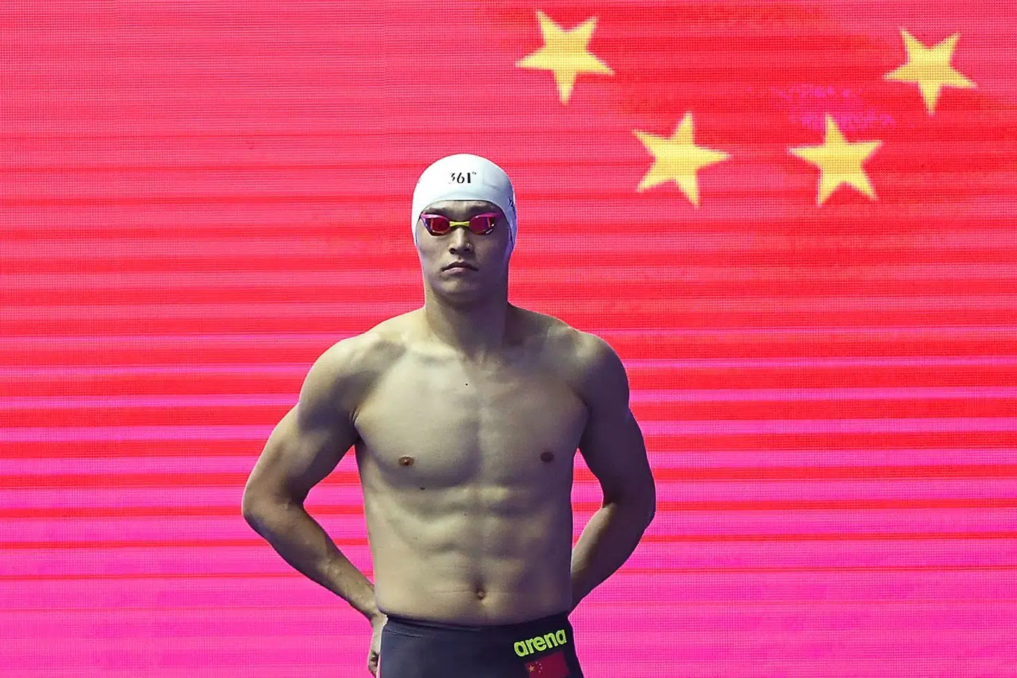 Sun Yang ved VM i sommer.