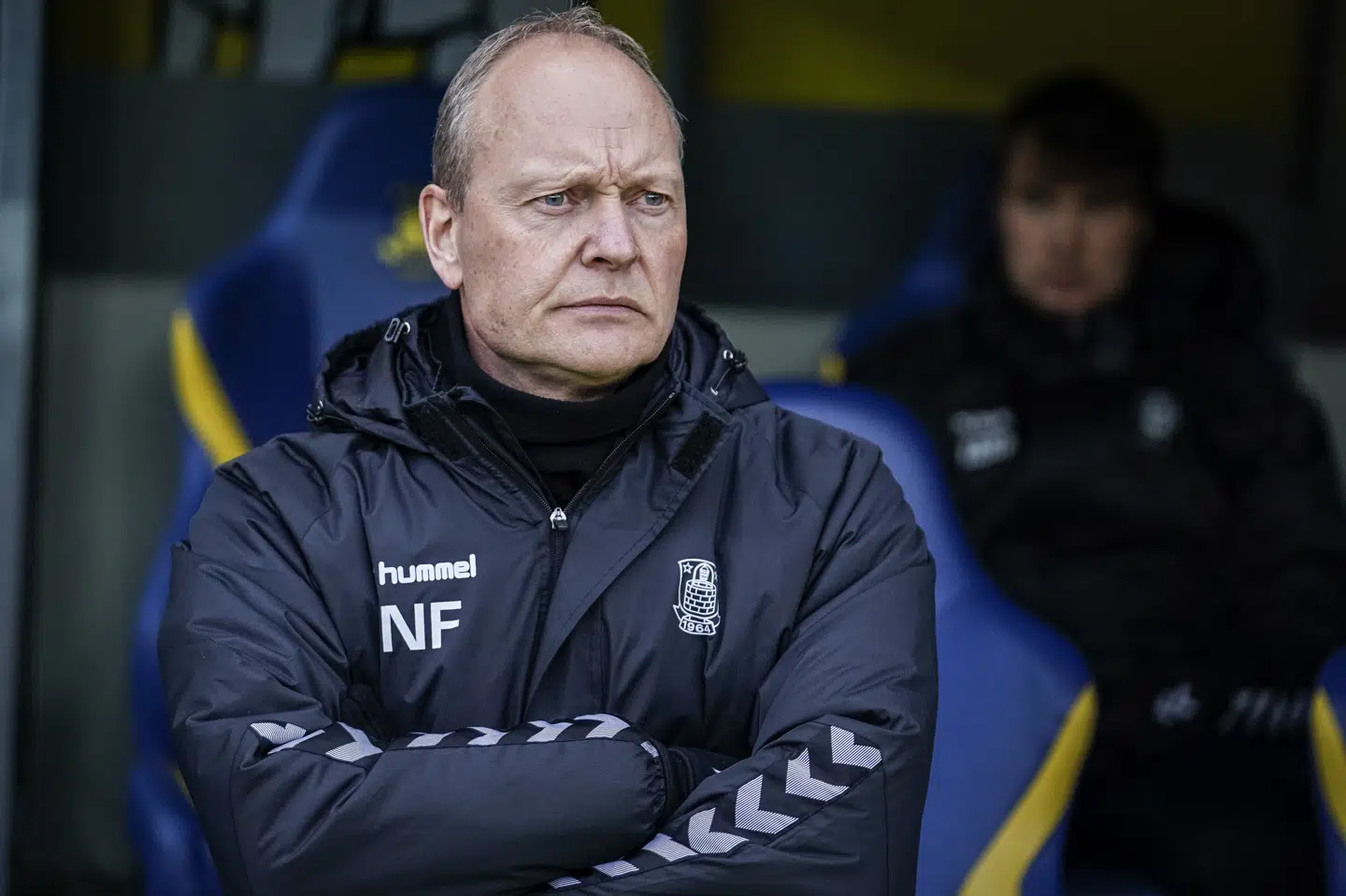 Niels Frederiksen er cheftræneren, der skal sørge for at få Brøndby op på tredjepladsen i Superligaen. Niels Christian Vilmann/Ritzau Scanpix